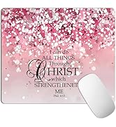 Pink Cute Mousepads,Custom Small Mouse Pads with Design,Washable Mousepad Cloth,Portable Office N...