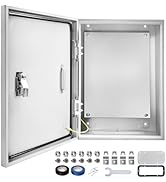 Outdoor Electrical Box 24 x 16 x 12''D NEMA 4X Enclosure Steel Box, Waterproof & Dustproof Outdoo...