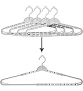 Foshine 4 Pack Extra Large Hangers Big Clothes Hangers Enlarge Adjustable Shoulder 16.5"-26" Dryi...