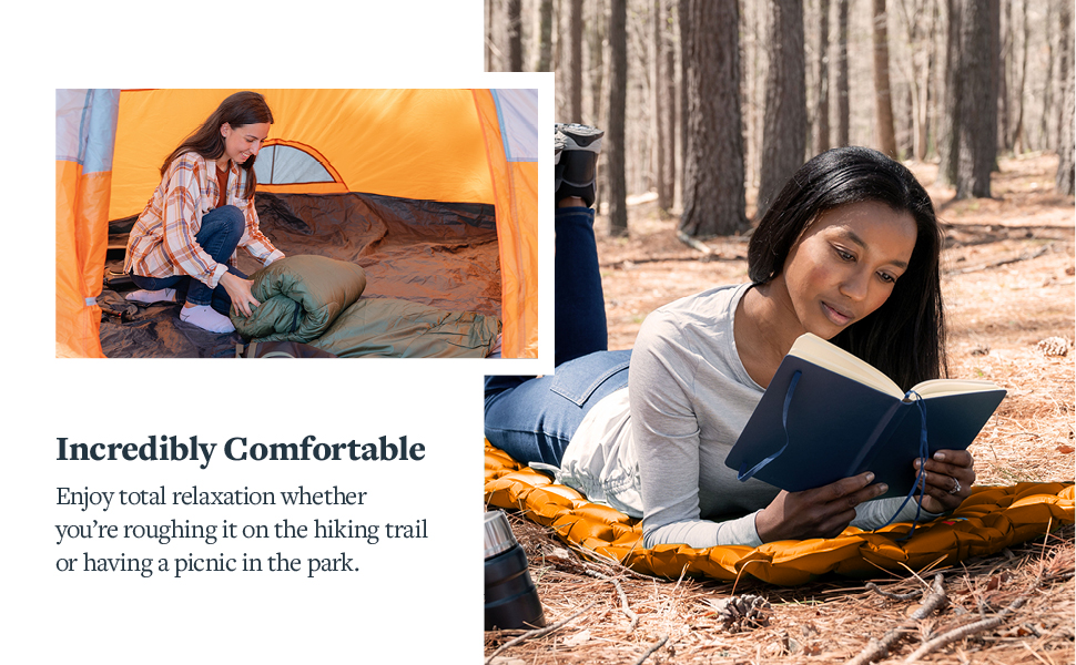 Sleepingo Sleeping Pad for Camping, Orange
