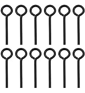 Seamaka 12PCS 5/32” Standard Hex Dogging Key with Full Loop(Black),Metal Wrench Door Key for Push...