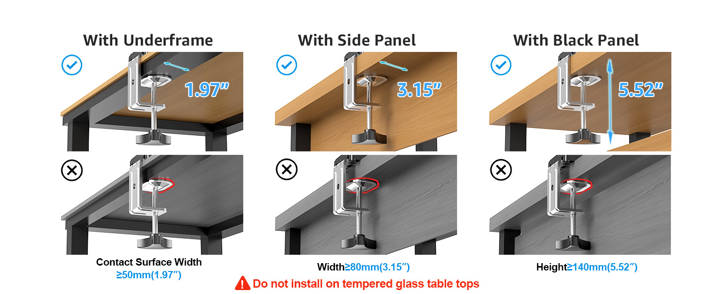 dual monitor desk mount