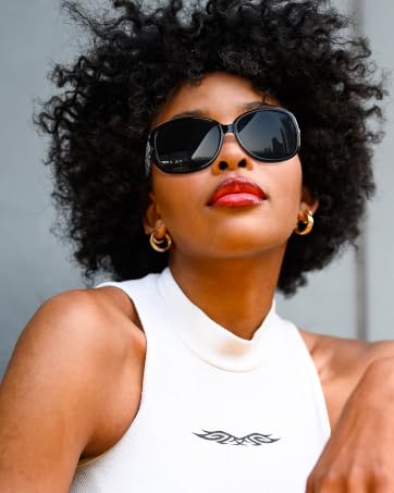 Oversized Butterfly Black Red Sunglasses for Women
