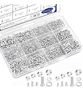 maierke 1010Pcs 304 Stainless Steel M1 M1.6 M2 M2.5 Metric Micro Screws Nuts Assortment, Hex Nuts...