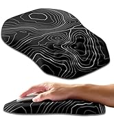 Armanza Ergonomic Slope Mouse Pad Wrist Support with Cross Massage Bulge,Integrated Memory Foam W...