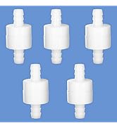 Quickun 3/8" Barb Hose One Way Inline Check Valve Non Return Ozone Resistance PVDF Plastic One-Wa...