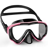 VegoVia Adult Swim Goggles with Nose Cover, 180° Clear Wide View No Leak Diving Mask Pool Goggles...