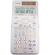 Sharp EL-531TGBDW 12-Digit Scientific/Engineering Calculator with Protective Hard Cover, Battery ...