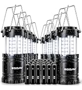 SSAV LED Camping Lantern, Emergency Lanterns for Power Outages & Hurricane Preparedness, Collapsi...