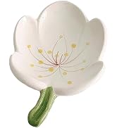 auons Self-Draining Soap Dish Flower Shaped Cute Shower Soap Container for Kitchen, Bathroom, Bed...