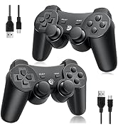 OKHAHA Controller for PS3 Controller Wireless for Sony Playstation 3 Controller, Double Shock 3, ...