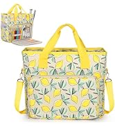 Yarn Storage Organizer Travel Crochet Bag, Large Capacity Tote Bag Knitting Bag for Carrying Proj...