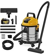4 Gallon Cordless Shop Vac Compatible with Dewalt 20V Battery, Cordless Shop Vacuum Wet and Dry w...