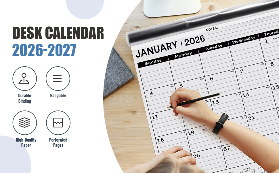 desk calendar 2026