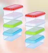 ARSUK Food Storage Freezer Containers Weaning Snack Pots - Feeding Bowls (Pack of 8-250ml)