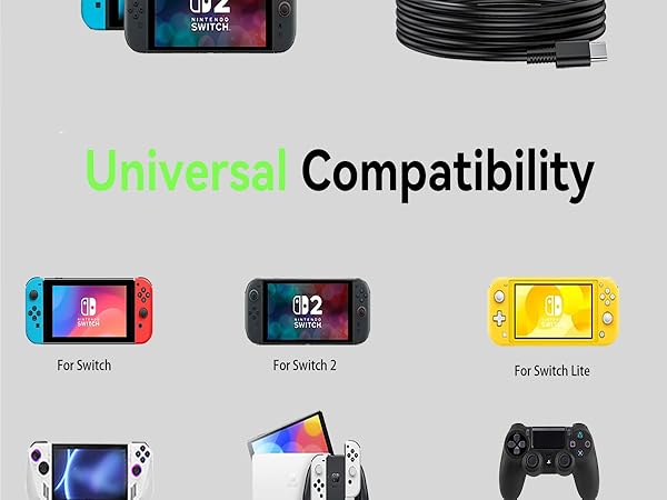 60w Charger for Nintendo Switch 2 Charger 20V 3A Power AC Adapter Fast Charging with 5FT USB C Cord