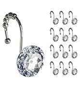 white shower curtain hooks