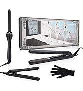 Brilliance New York - Trio Flat and Curling Irons Set: 1.25" Diamond and Ceramic Flat Iron + 1/2"...