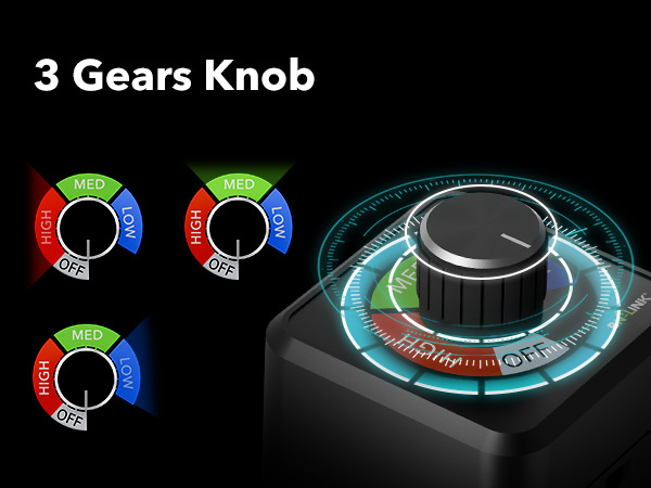 3 Gears Knob