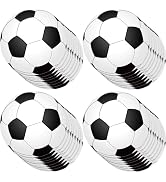 Vuzvuv 60Pcs 6In Paper Soccer Cutouts with 120Pcs Glue Points,Soccer Cut Outs Bulletin Board Deco...