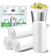 Small Trash Bags 2.6 Gallon-108 Count Leakage-Proof Strong, Small Mini Garbage Bags for Bathroom,...