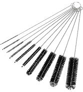 CiaraQ Bottle Cleaning Brushes, 9.8 Inch Nylon Tube Brush Set, Cleaner for Narrow Neck Bottles Cu...