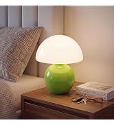 Dawnwake Mushroom Lamp Table Lamp for Bedroom,Desk Bedside Small Lamps for Living Room Night Stan...