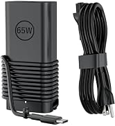 65W USB Type C Charger AC Adapter Compatible with Dell Laptop, Venue 11 Pro Inspiron 16 Chromeboo...
