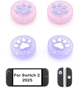 Thumb Grips Caps for Nintendo Switch 2 (2025), 4 Pcs Cute Switch 2 Joystick Caps Soft Joy Con Joy...