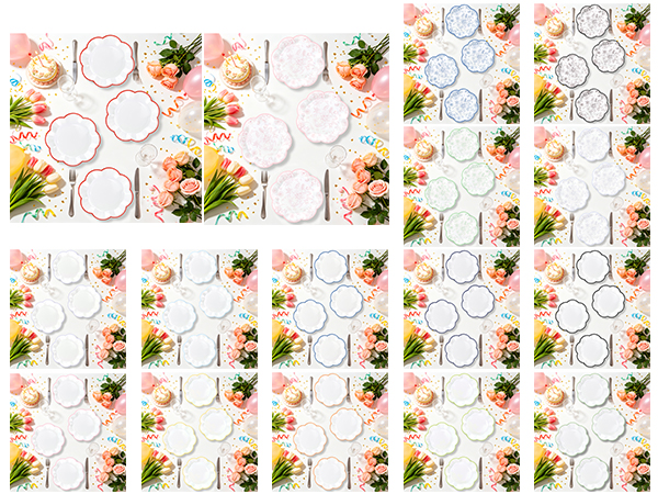 7 inch paper plates round paper plates disposable plates party supplies birthday plates cake plates