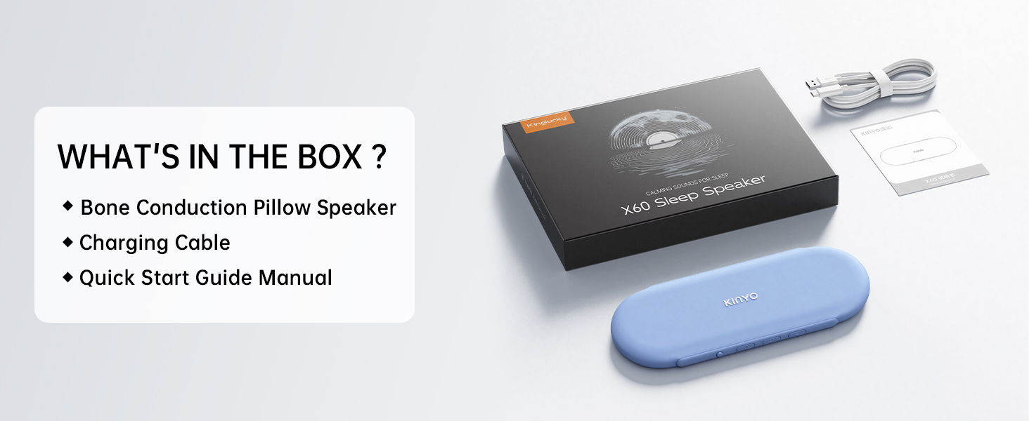 Under Pillow Speakers for Sleeping , Bone Conduction Pillow Speakers