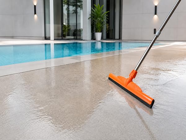 long handle squeegee for swimming pool cleaning