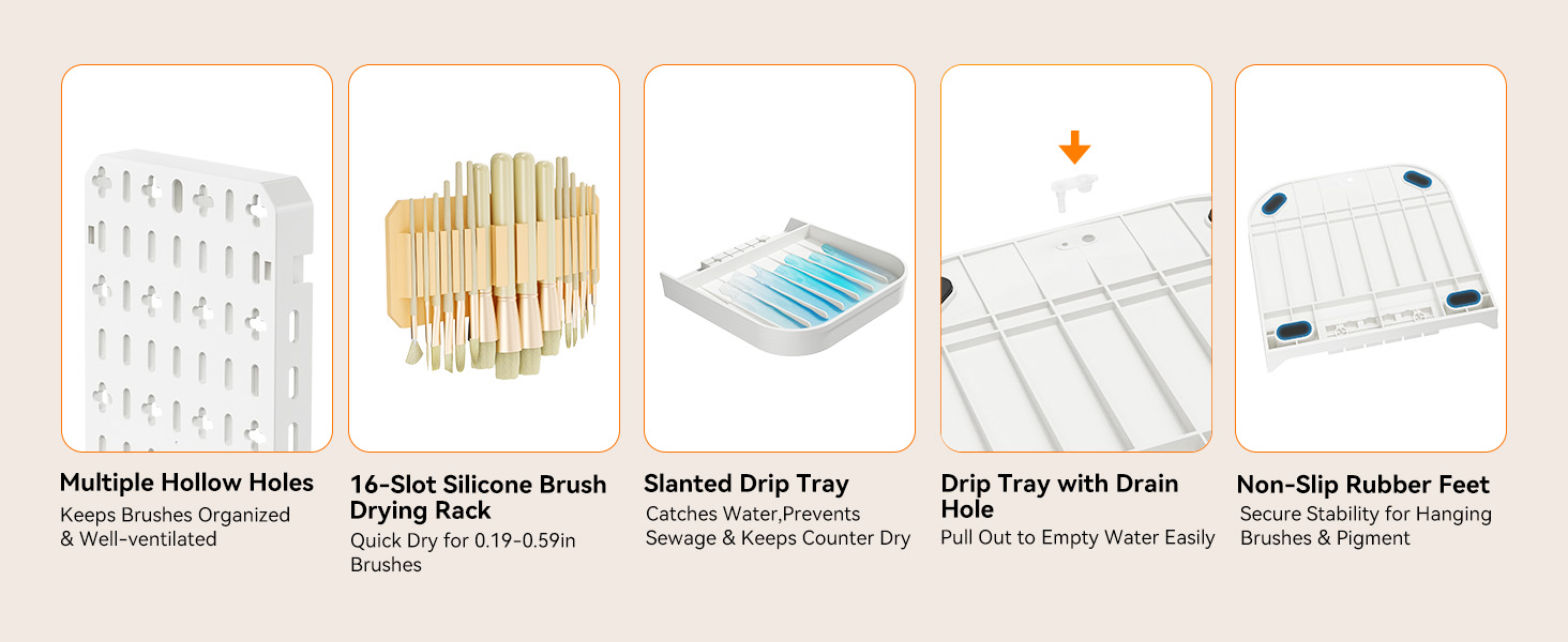 wall mount paint brush holder