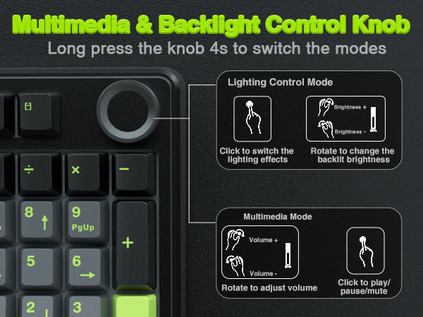 wireless mechanical keyboard gasket creamy sound mechanical keyboard with numpad gaming keyboard