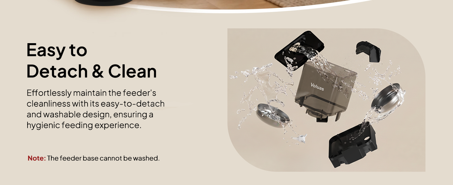 Voluas Automatic Cat Feeder for Two Cats
