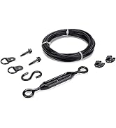 HILLMASTER Durable Anti-Sag Gate Kits for Wooden Fence, Gate Support Cable Kit in Zinc, Anti-Sagg...