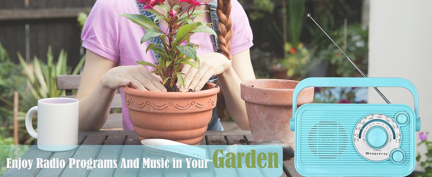 D218 portable radio for garden