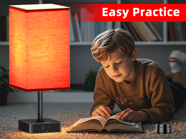 Bedroom Table Lamp with Remote Operation Control
