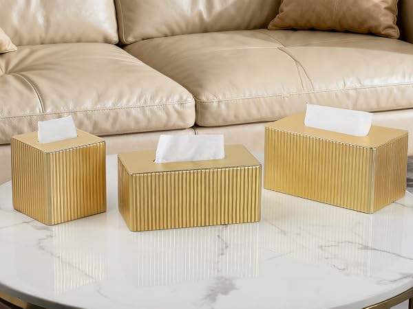 leather tissue box cover