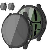 DMVEIMAL 2 Pack Case for Samsung Galaxy Watch 6 Screen Protector 40mm 44mm,Privacy HD Tempered Gl...