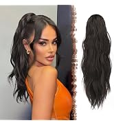 FESHFEN Ponytail Extensions, Long Claw Clip in Ponytail Hairpiece Synthetic Pony Tails Hair Piece...