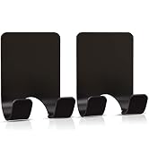VIS'V Adhesive Razor Hooks, Black Self Adhesive Razor Holder Shower Waterproof Shaver Hook Hanger...