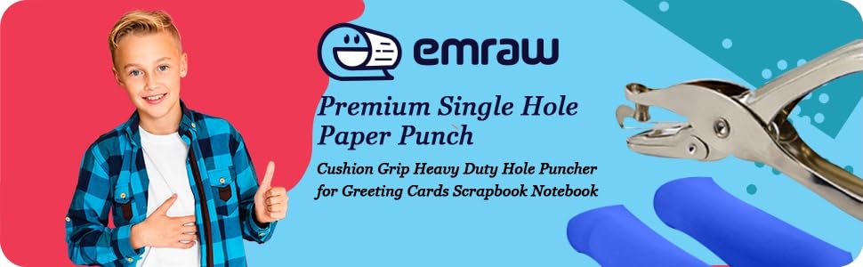 Single Hole Paper Punch Cushion Grip
