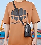 HYS Nylon Case with Belt Loop & D-Ring/Black Carrying Strap, Tactical Holster Walkie Talkie Pouch...