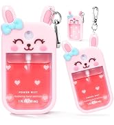 Metyond Rabbit Silicone Case for Touchland Hand Sanitizer Spray with Keychain, Compatible with Po...