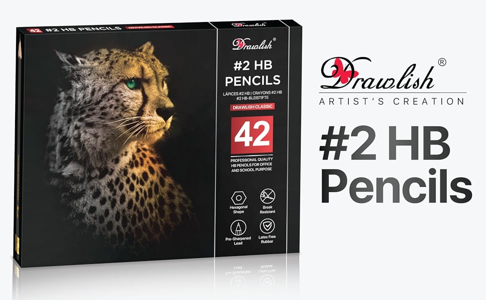 Premium wooden pencils HB pencils with rubber ideal for writing pencils for school