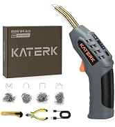 Katerk Cordless Plastic Welder – 400 Staples Included, 3-Temperature Settings, USB Rechargeable P...