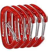 FresKaro 5pcs Nano Carabiner Clips, 8kN 1798lbs, Small Sturdy, Reliable Time-Tested Strong Spring...
