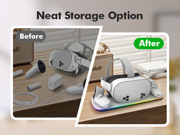 Charging Dock Compatible with Meta Oculus Quest 3/3S