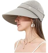 LA CARRIE Women Sun Hats Detachable Wide Brim UV Protection UPF 50+ Summer Beach Visor for Outdoo...